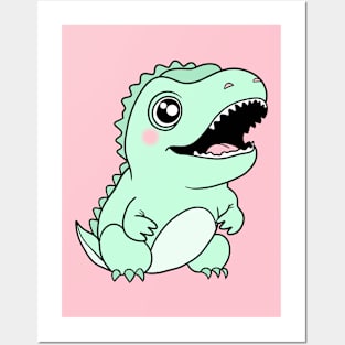 Pastel Baby Dinosaur Posters and Art